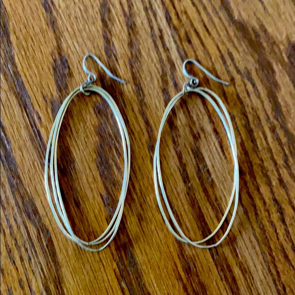 Bella U Gold Oval Hoops